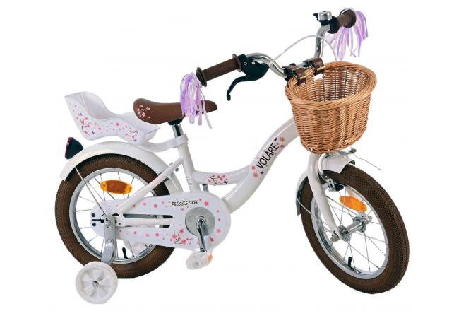 Volare Blossom children's bike - Girls - 14 inch - White