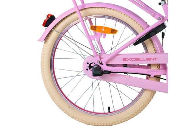 Volare Excellent Children's bike - Girls - 20 inch - Pink - 3 gears