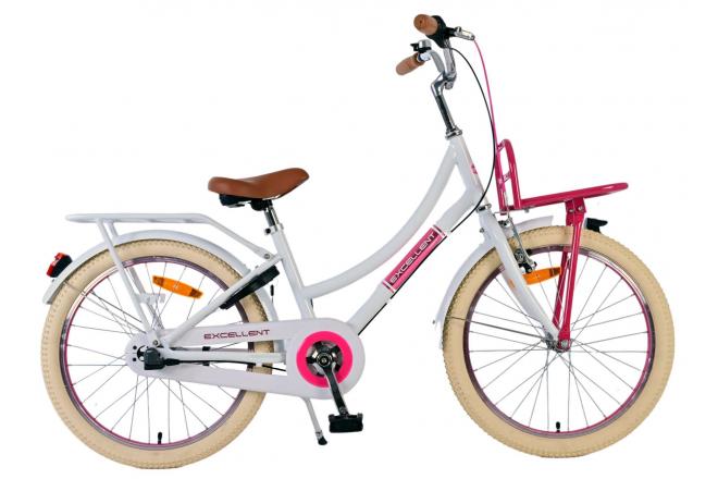 Volare Excellent Children's bike - Girls - 20 inch - White - 3 gears