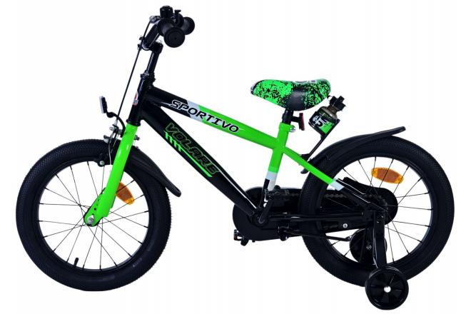 Volare Sportivo Kids bike - boys - 16 inch - Green Black