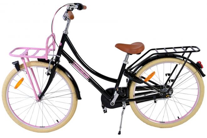 Volare Excellent Kinderfiets - Meisjes - 24 inch - Zwart - 3 Versnellingen