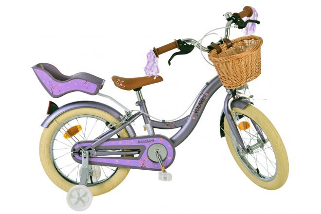 Volare Blossom Children's bike - Girls - 16 inch - Purple - Two Hand Brakes