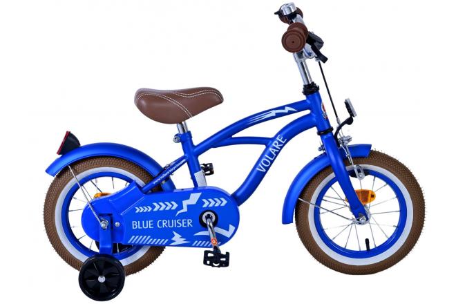 Volare Blue Cruiser Kinderfiets - Jongens - 12 inch - Blauw - 95% afgemonteerd