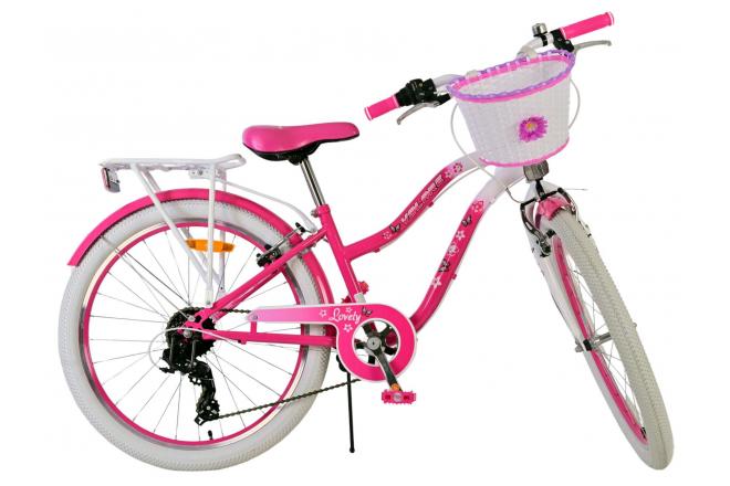 Volare Lovely children's bike - Girls - 24 inch - Pink - 7 Gears