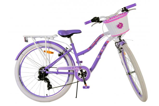 Volare Lovely Children's bike - Girls - 26 inches - Purple - 7 speed