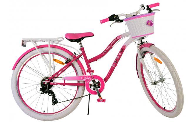 Volare Lovely Children's bike - Girls - 26 inches - Pink - 7 speed