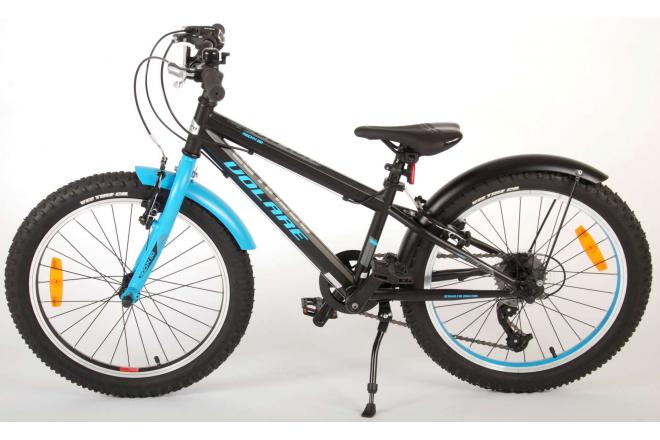 Volare Rocky children's bike - 20 inch - Black Blue - 85% completed - 6 speed - Prime Collection