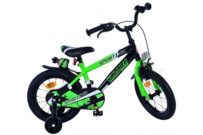 Volare Sportivo Kids bike - Boys - 14 inch - Green Black