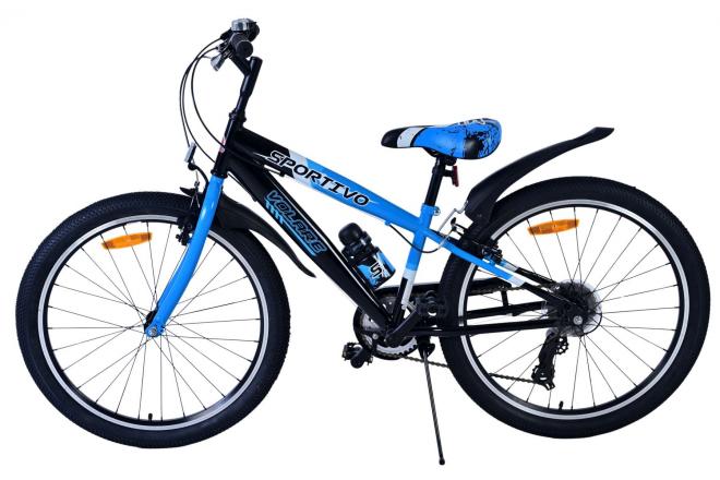 Volare Sportivo Kids bike - Boys - 24 inch - 7 Speed - Black Blue