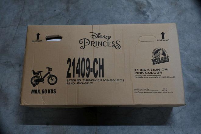 Disney Princess Children's Bicycle - Girls - 14 inch - Pink