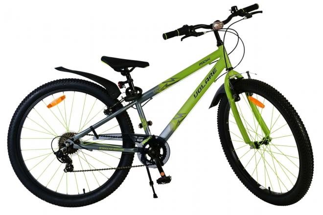 Volare Rocky children's bicycle - 26 inch - Green - 7 gears- Two hand brakes